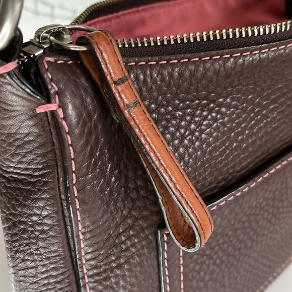 Coach Chelsea Pebbled Brown Leather Women’s Bag - Picture 10 of 16